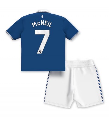 Everton Dwight McNeil #7 Hemmakläder Barn 2023-24 Kortärmad (+ Korta byxor)